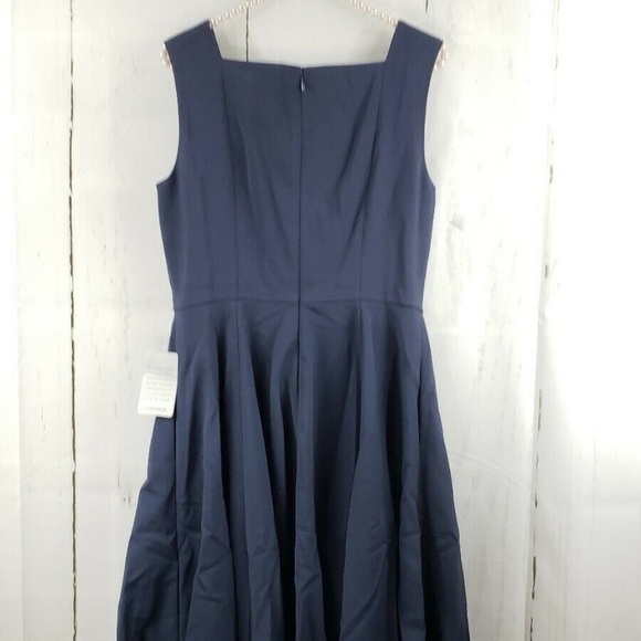 Gal Meets Glam Zoe Bow Neckline Fit & Flare Dress - Picture 4 of 7